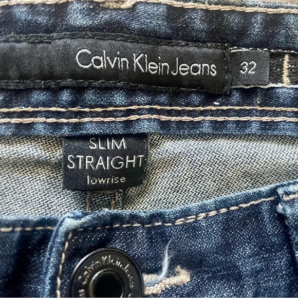 Men's Blue Jeans - Men's Calvin Klein Jeans - Picture 3 of 12